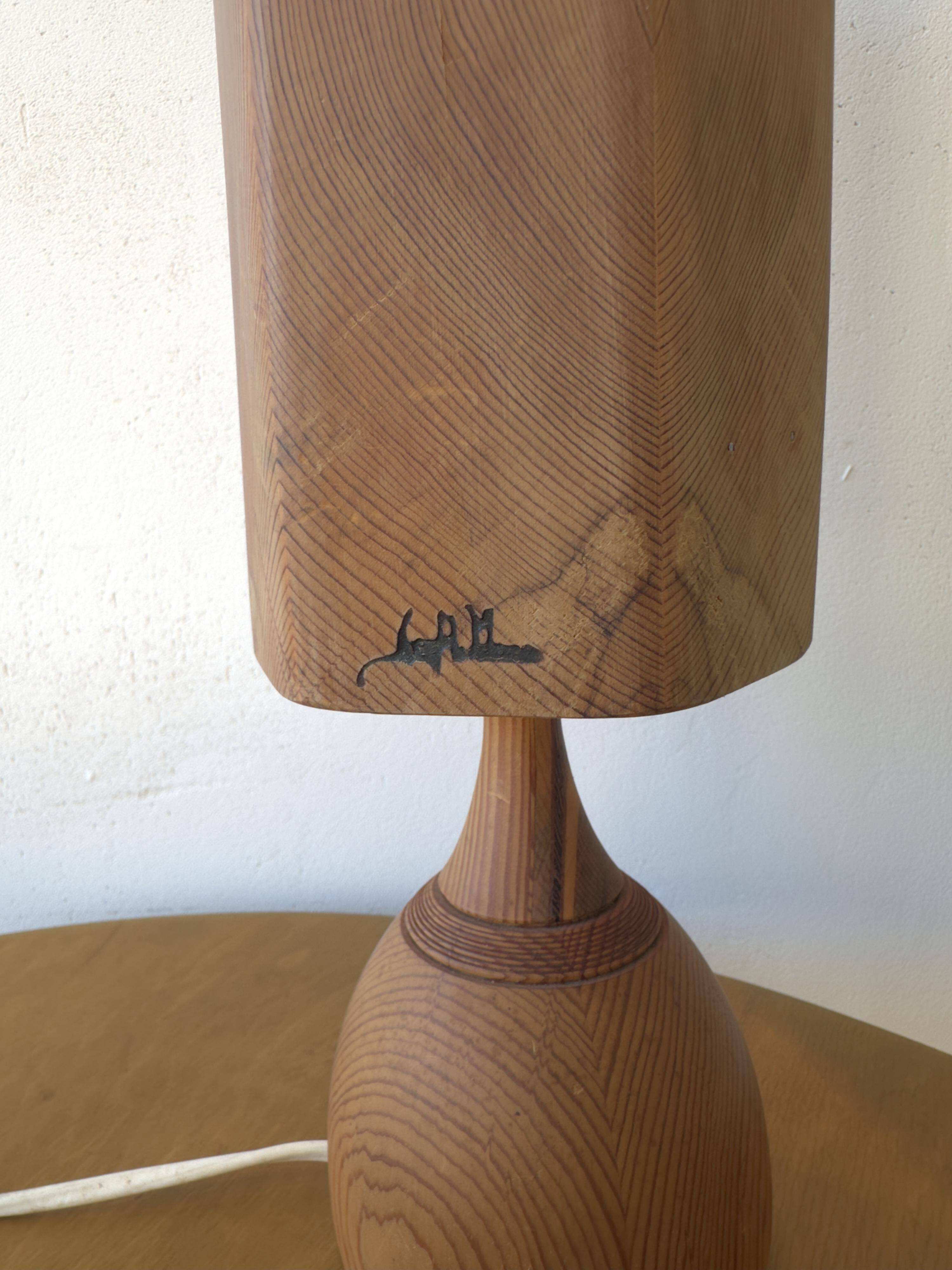 WOODEN TABLE LAMP, Leif Wikner, Persåsen.