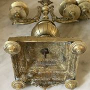Pair of gilded bronze candlesticks in the Napoleon III style.
