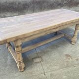 Large dining table monastery style raw natural oak