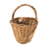 White wicker basket
