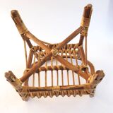 Two-tone rattan children's armchair