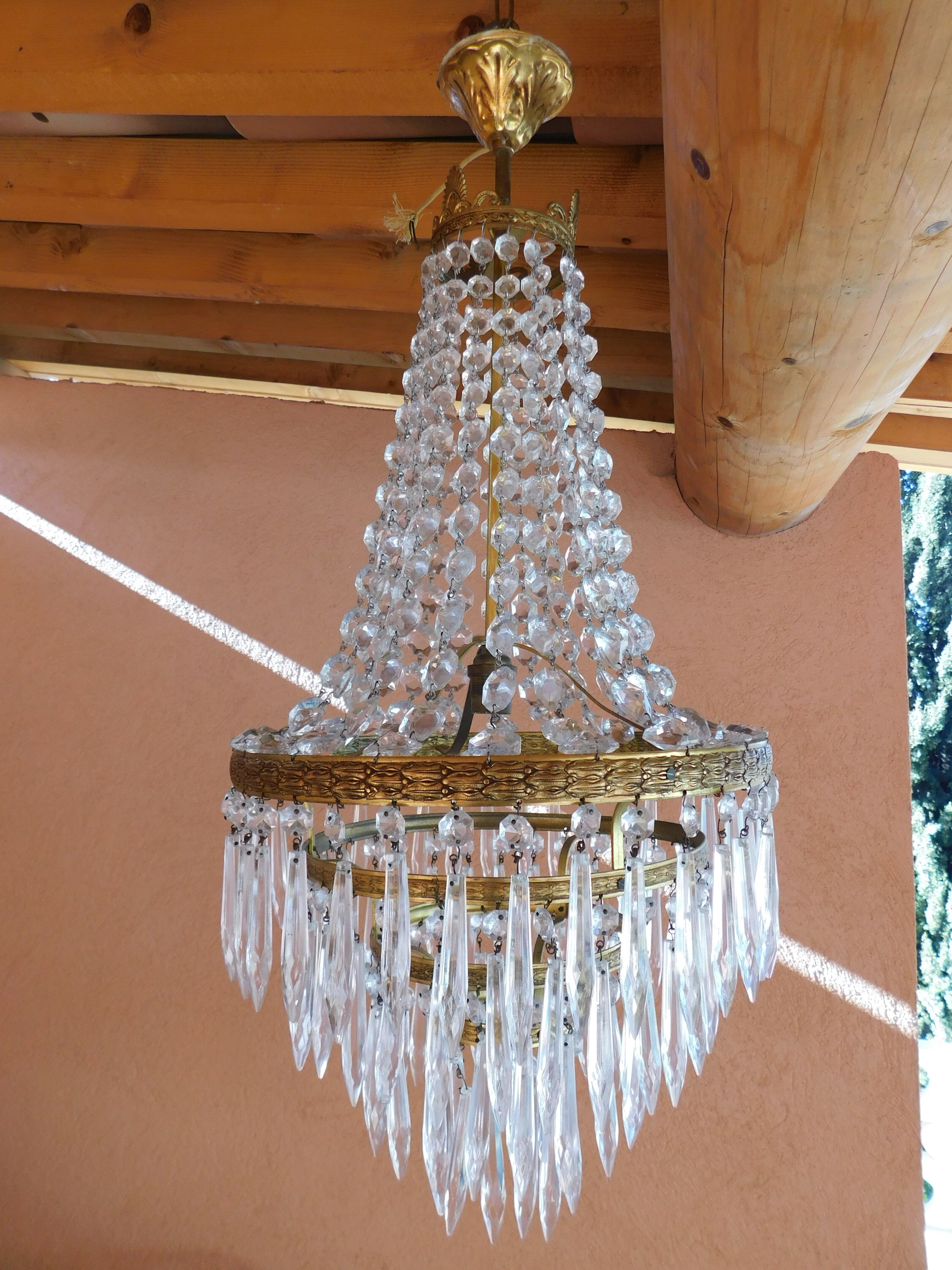 Hot air balloon chandelier pampilles ø 30 cm