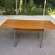 Table de cuisine extensible en bois et acier Cuisines You France 1980