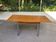 Extendable kitchen table in wood and steel Cuisines You France 1980
