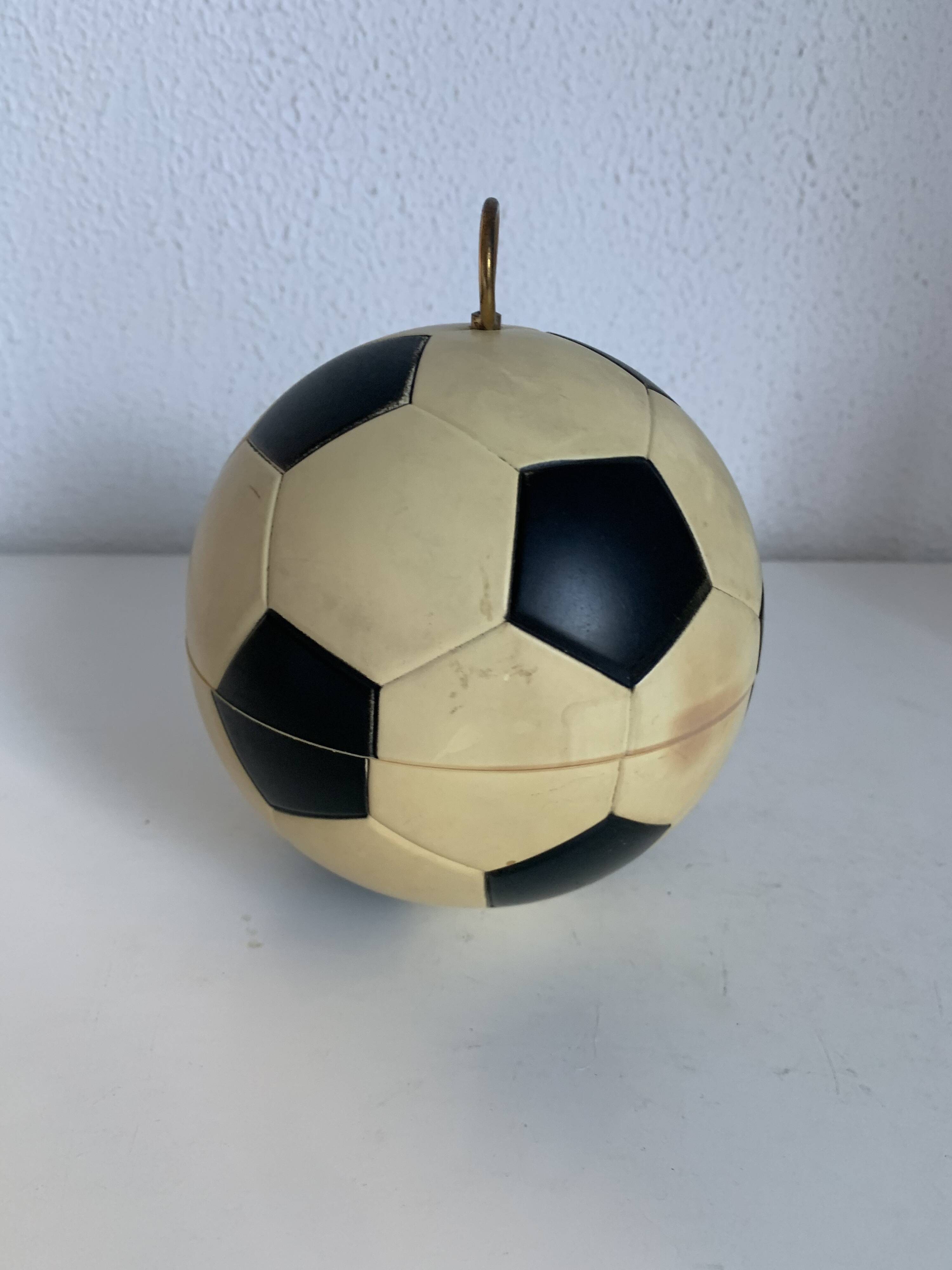 Vintage 1960 cigarette holder football balloon dispenser box - 15 cm
