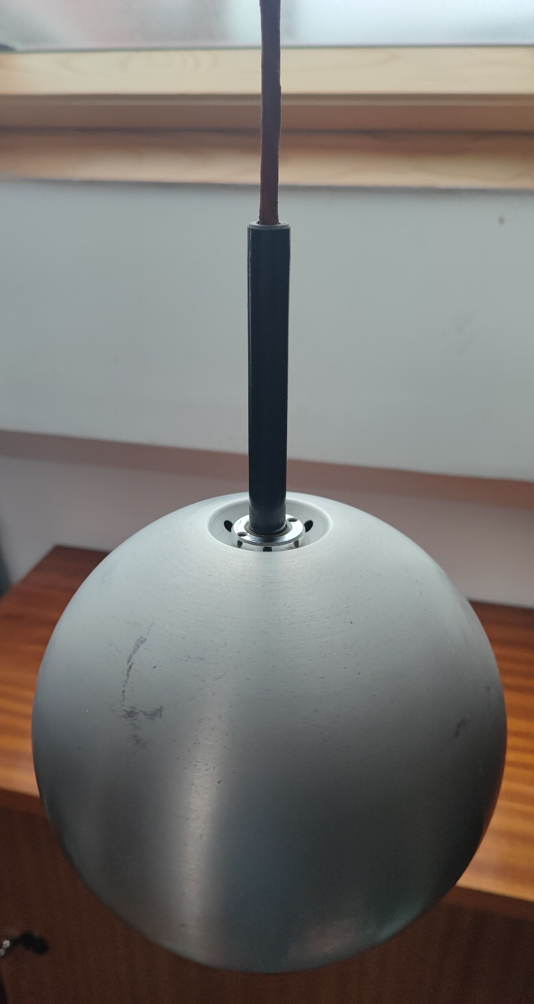 Duo of Erco 1970 aluminum suspensions