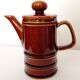 Brown ceramic coffee maker