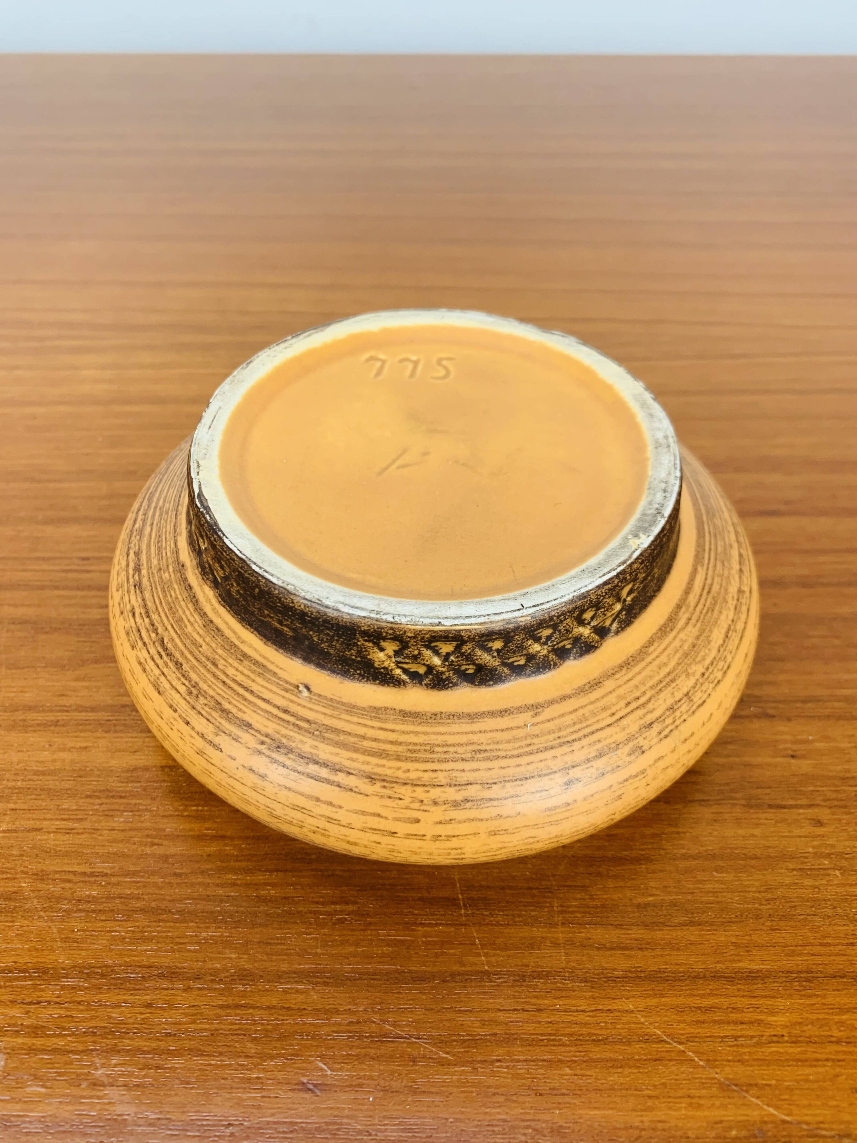 Vintage West Germany yellow ceramic empty pocket