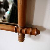 Bamboo effect wooden mirror