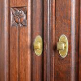 China buffet stained glass Art Nouveau 1900 vintage