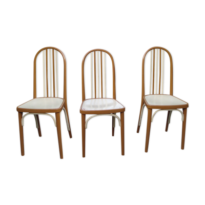 3 chaises Thonet A 643 par Josef Hoffmann pour Thonet