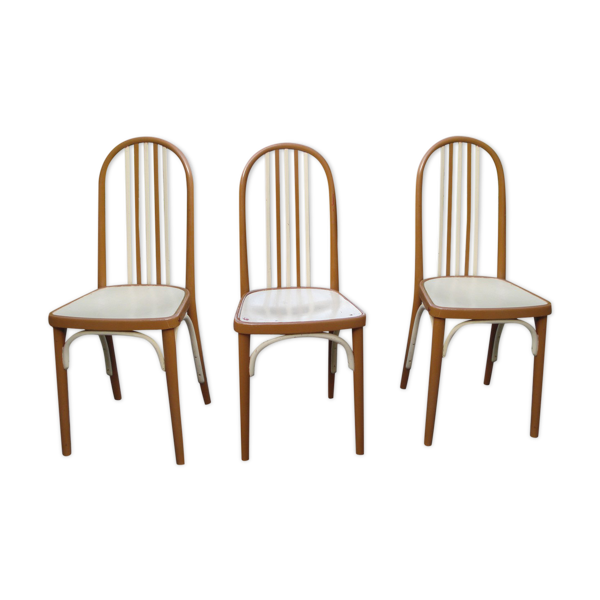 3 chaises Thonet A 643 par Josef Hoffmann pour Thonet