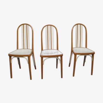 3 chaises Thonet A 643 par Josef Hoffmann pour Thonet