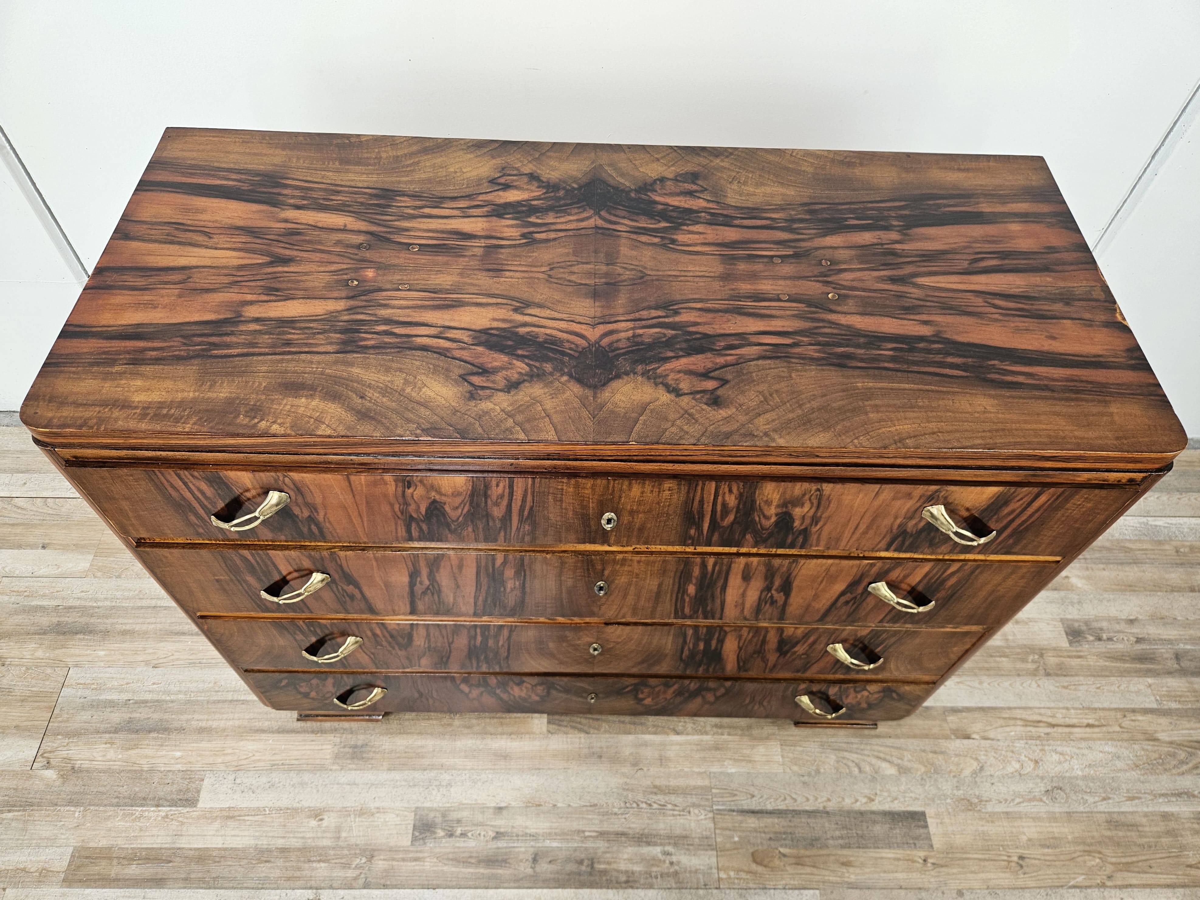 Commode Art Déco en bruyère, 1930-1940