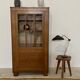 Small vintage art deco oak bookcase