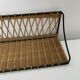 Wall floor in iron and rattan