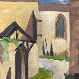 Huile sur panneau vintage