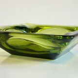 Cendrier, vide-poche en verre vintage