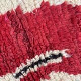 Berber Boujad multicolored wool hallway rug 70x360 cm