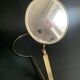 Adjustable table mirror in gilded brass, 1950, France