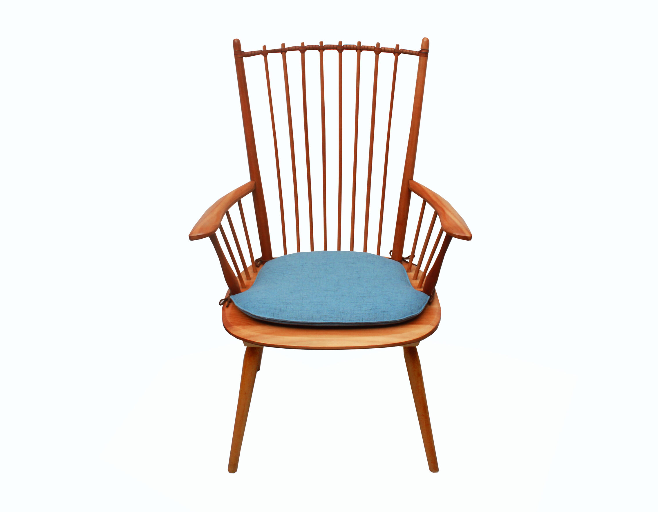 1950s armchair cherrywood, Albert Haberer