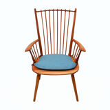 1950s armchair cherrywood, Albert Haberer