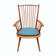 1950s armchair cherrywood, Albert Haberer