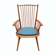 1950s armchair cherrywood, Albert Haberer