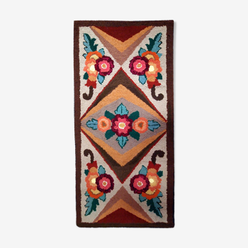 Former carpet american hooke made hand 79x140cm, 1930 s