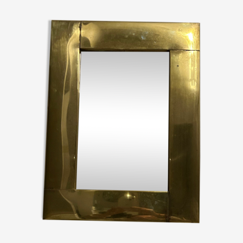 Brass mirror, 41x30 cm