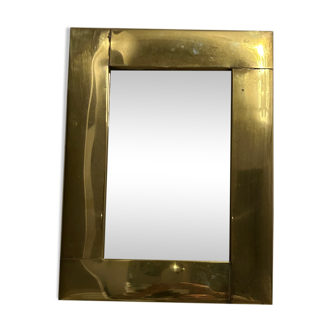 Brass mirror, 41x30 cm