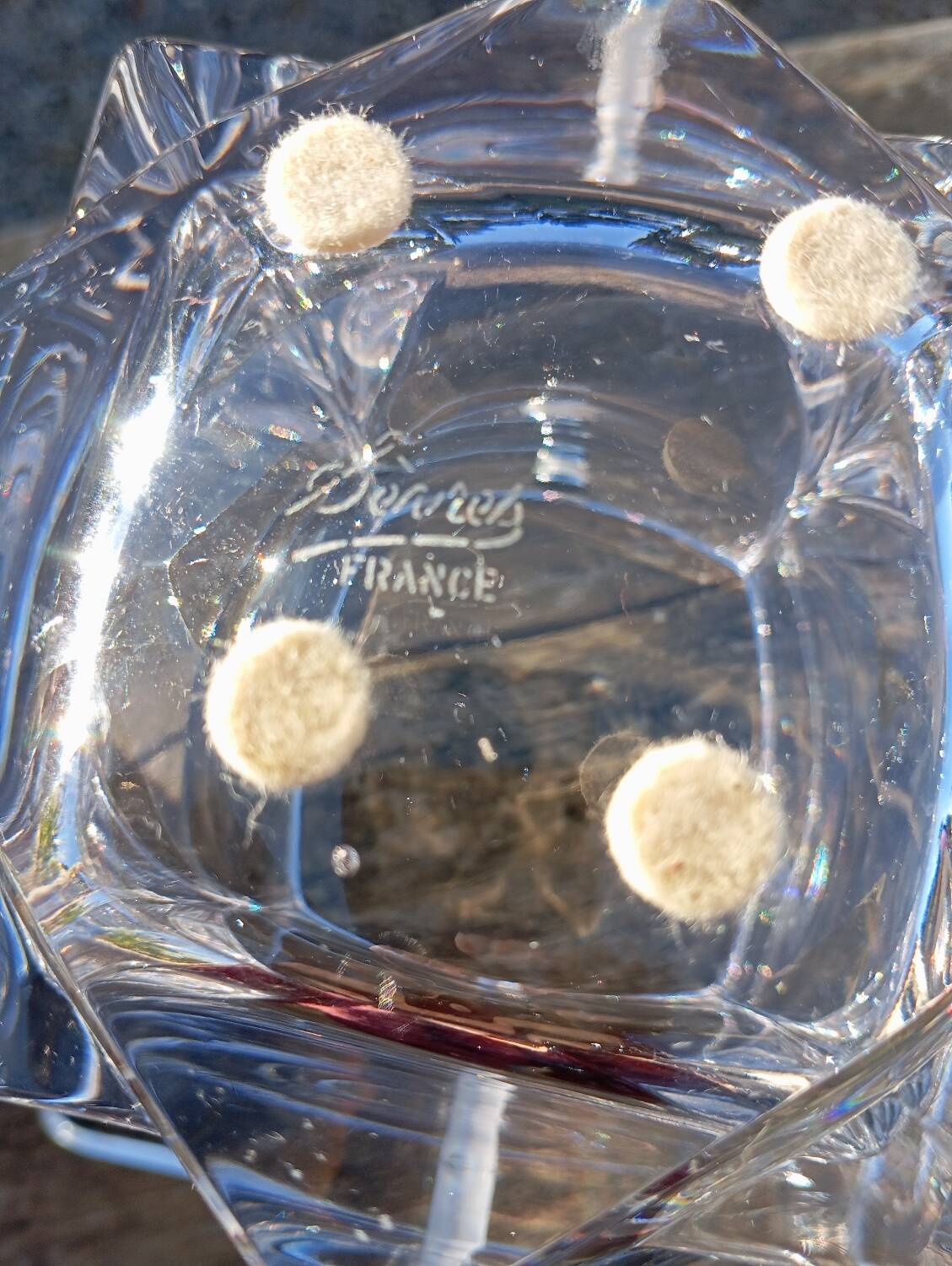 Crystal ice bucket from Sèvres, France
