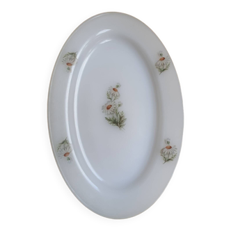 Plat Arcopal vintage 70' décor marguerites