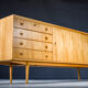 Buffet en pin du milieu du siècle de Musterring International, années 1960