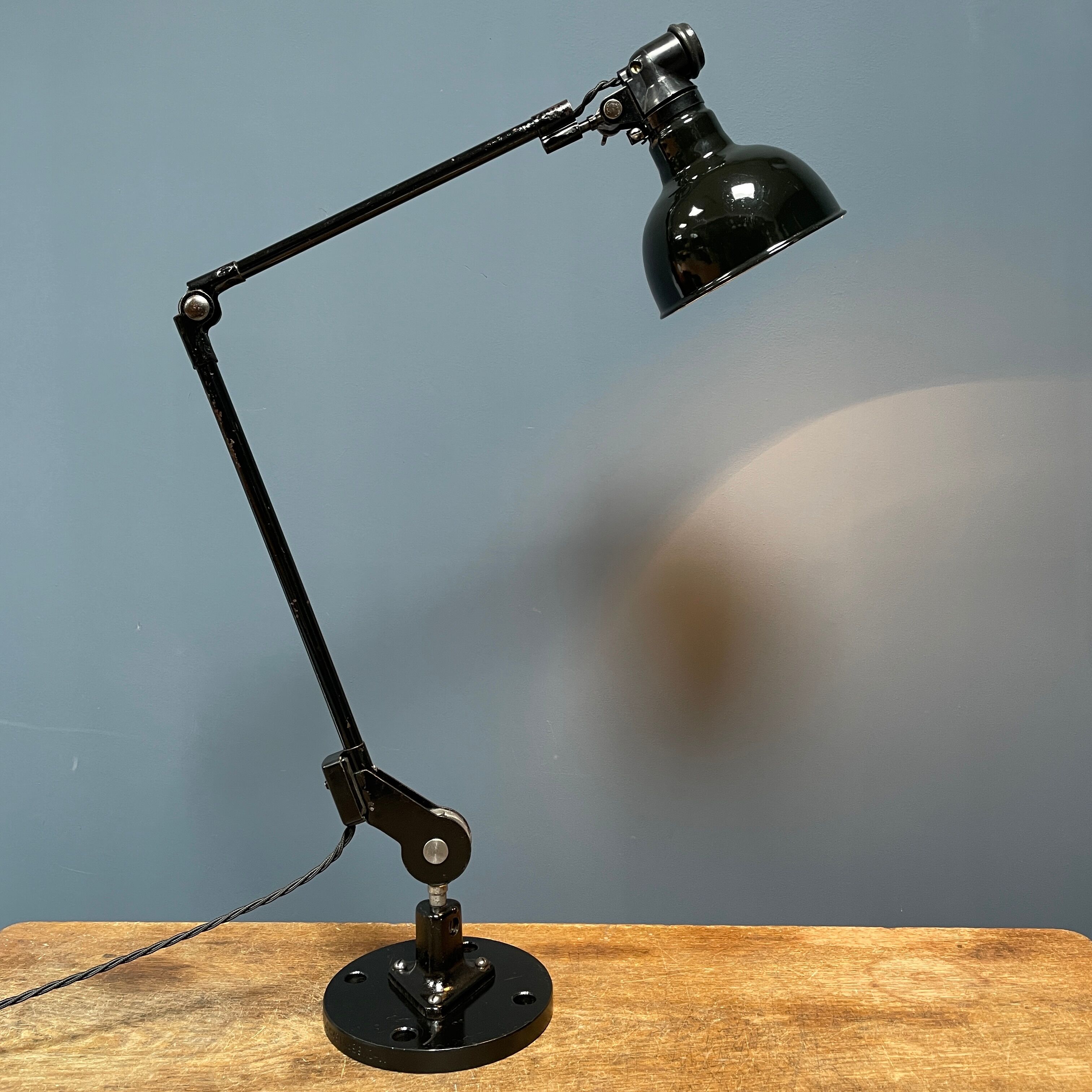 Black Rademacher table lamp from the 1930s