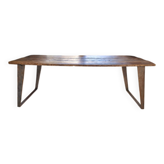 Large Oak Antique Table Wagon