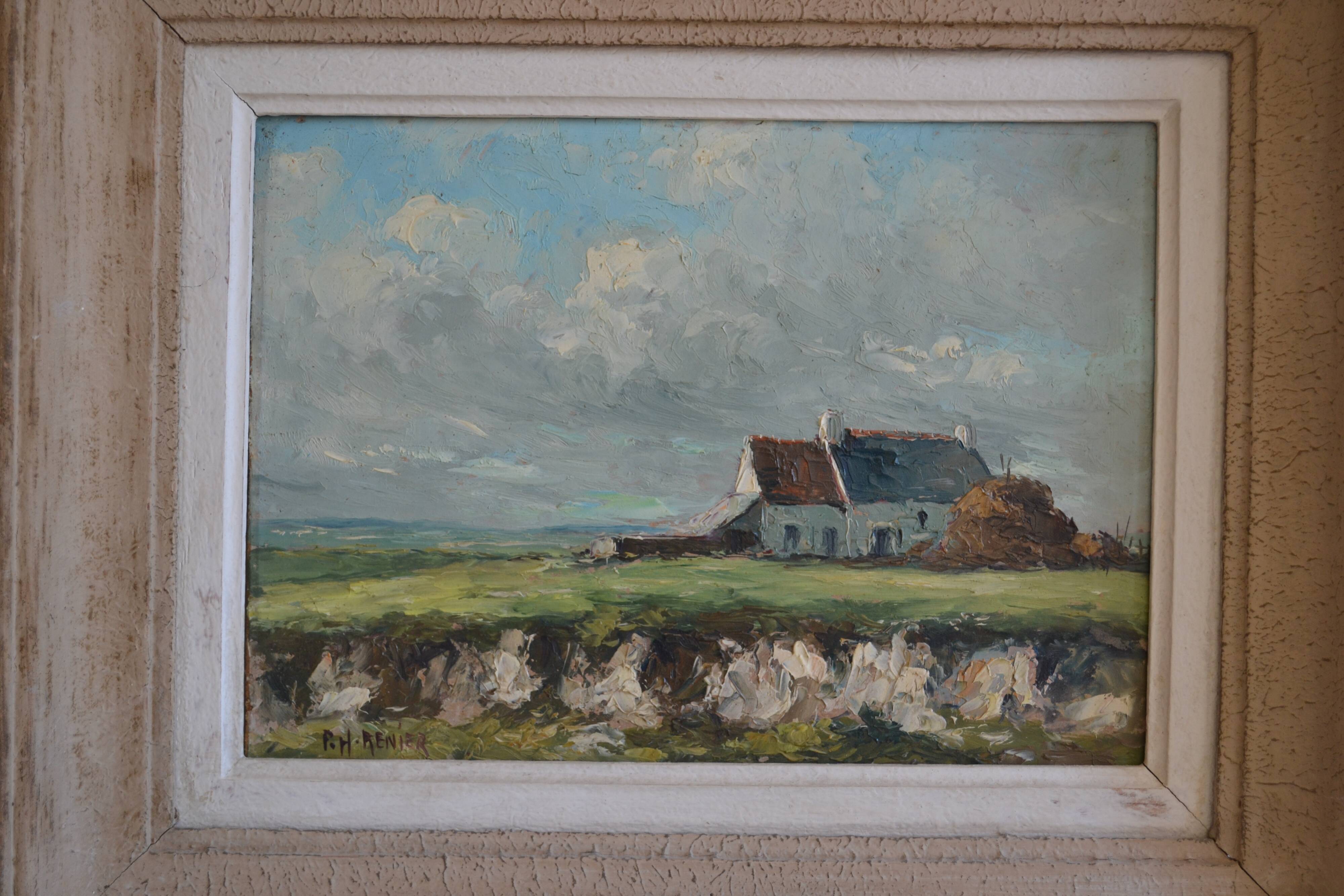 Landscape of Normandy signed P.H. Renier