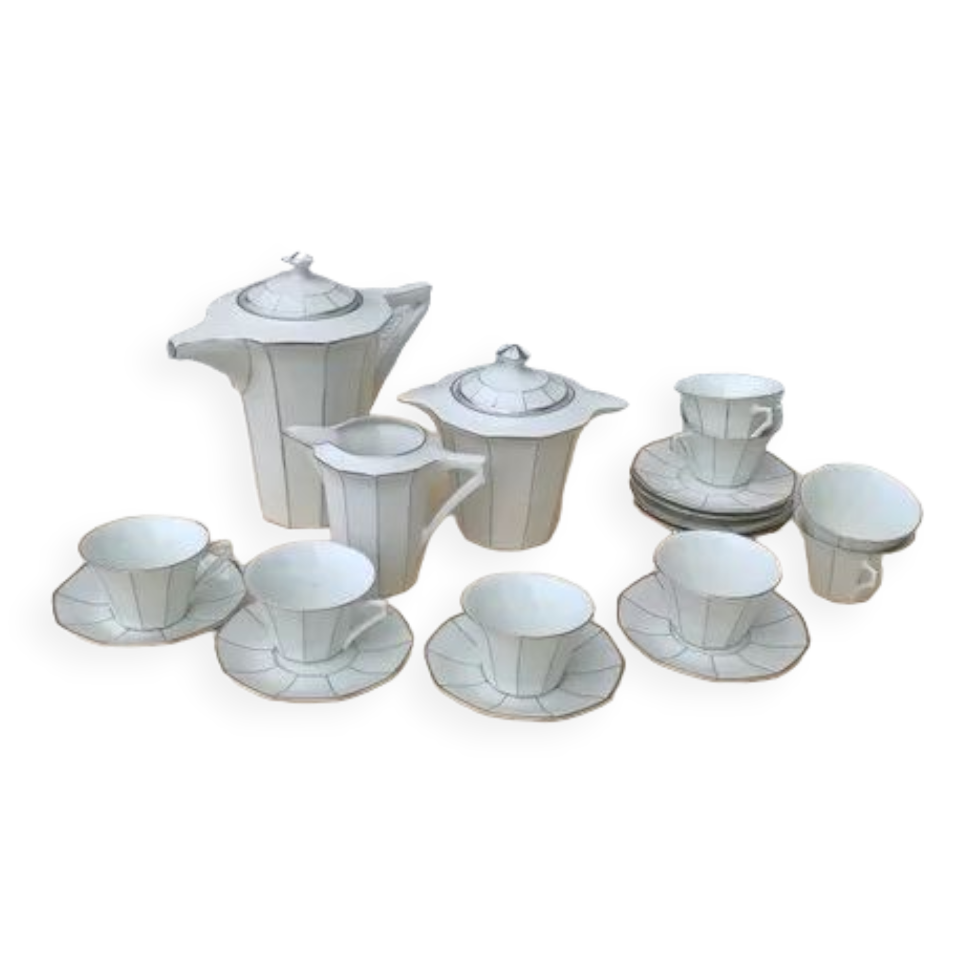 Coffee maker and cups