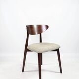 Set of 4 heritage herringbone natural linen dining chairs