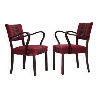 1950s, pair of Danish armchairs