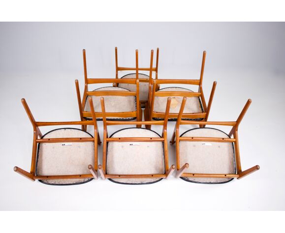 4 chairs and 2 armchairs Erik Buch