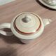 Large Longchamp set in France in earthenware Tea service, serving pieces