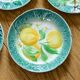 1922 KG Lunéville Badonviller barbotine fruit plates