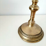 Pied de lampe en laiton ancien bougeoir