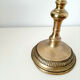 Old brass lamp foot candle holder