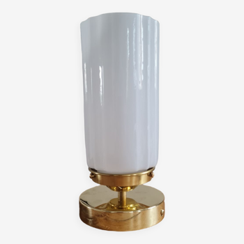 Opal glass table lamp