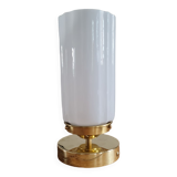 Opal glass table lamp