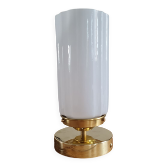 Opal glass table lamp