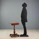 Small antique wooden table with drawer, Italy, 19th century.