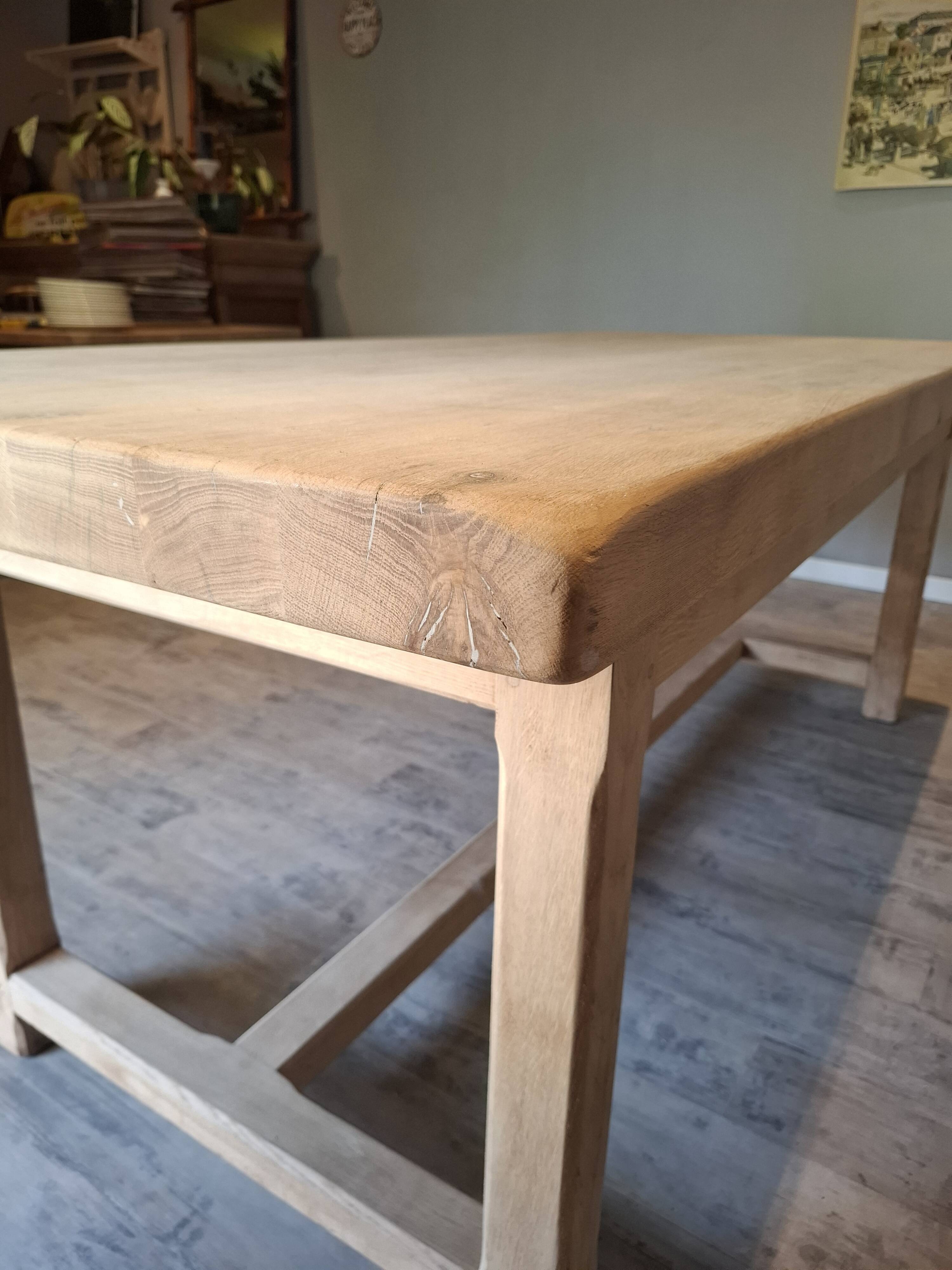 Renovated farmhouse table with extensions